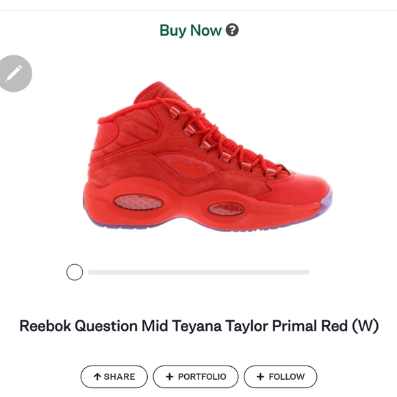 Teyana Taylor mid all red Allen Iversons - Picture 7 of 7
